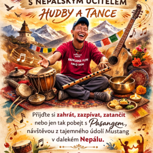 MUZICÍROVÁNÍ S NEPÁLSKÝM UČITELEM HUDBY A TANCE